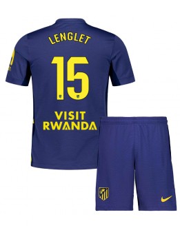 Detské Futbalové oblečenie Atletico Madrid Clement Lenglet #15 2025-26 Krátky Rukáv - Preč (+ trenírky)